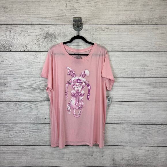 Torrid Plus Size Melanie Martinez Light Pink Graphic Short Sleeve Tee Size 3X - Picture 1 of 6